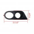 Astra Depot Ham Style Air Duct Fog Light Cover Replacement For Bmw E46 M3 2001-2006 Front Lower Bumper Lamp Frame Matte Black