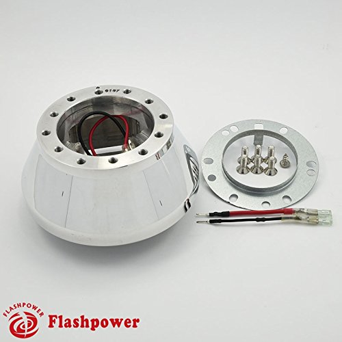 Flashpower Steering Wheel Adapter 6 Bolt Polished For Ford Mustang Focus