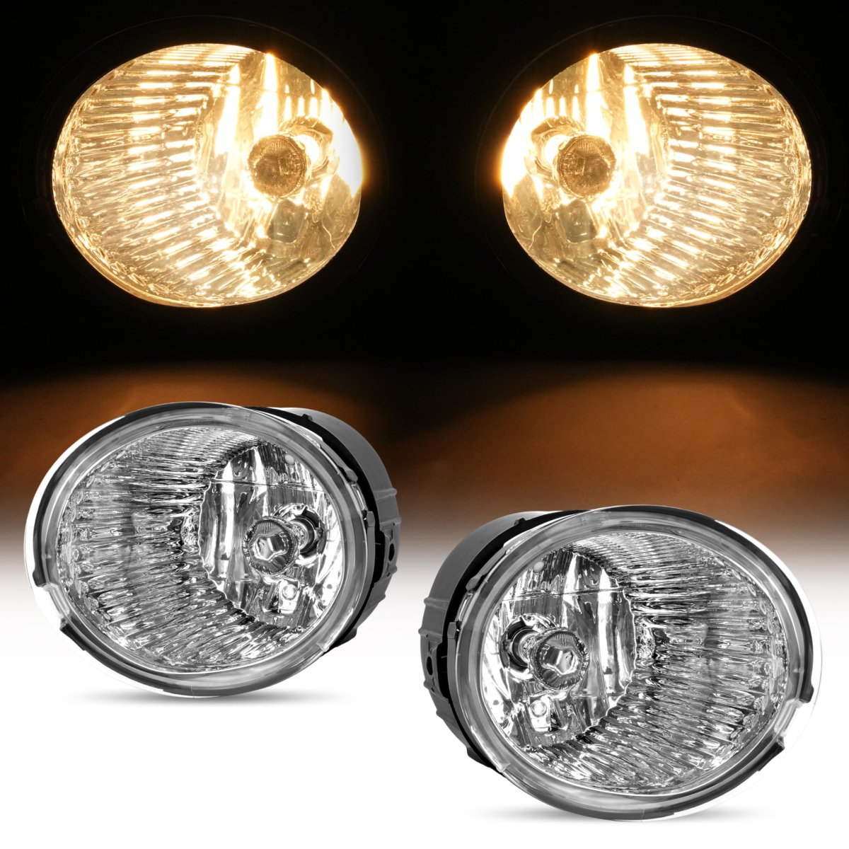 Fog Lights For 2013 2014 2015 2016 2017 2018 2019 Subaru Outback Clear Lens Halogen Lamp Set Mo-6274 Replacement 84501aj10a