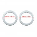 X Autohaux 10pcs Universal Engine Oil Crush Washers Drain Plug Gaskets 20mm Id 28mm Od Aluminum Alloy For Car