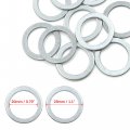 X Autohaux 10pcs Universal Engine Oil Crush Washers Drain Plug Gaskets 20mm Id 28mm Od Aluminum Alloy For Car