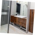 Homoyoyo 2pcs Door Water Barrier Shower Splash Guard Stopper For Tub Bathtub Bath Silica Gel Translucent Retainer