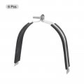 Uxcell Rubber Cushion Strut Clamp Fit For 6-1 2 Pipe Cushioned Rigid Steel Mounting Pex Tubing To Channels