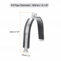 Uxcell Rubber Cushion Strut Clamp Fit For 6-1 2 Pipe Cushioned Rigid Steel Mounting Pex Tubing To Channels