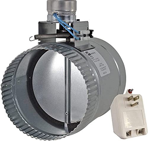 Suncourt Zonemaster Fully Adjustable Motorized Airflow Control Zone Damper Air Duct Fan 8 Inch Usually Closed 24 Volt