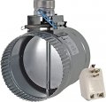 Suncourt Zonemaster Fully Adjustable Motorized Airflow Control Zone Damper Air Duct Fan 8 Inch Usually Closed 24 Volt 