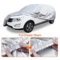Silver Tone 170t Car Cover Outdoor Weather Protection Waterproof And Uv Resistant Full Exterior Vehicle With Mirror Pockets