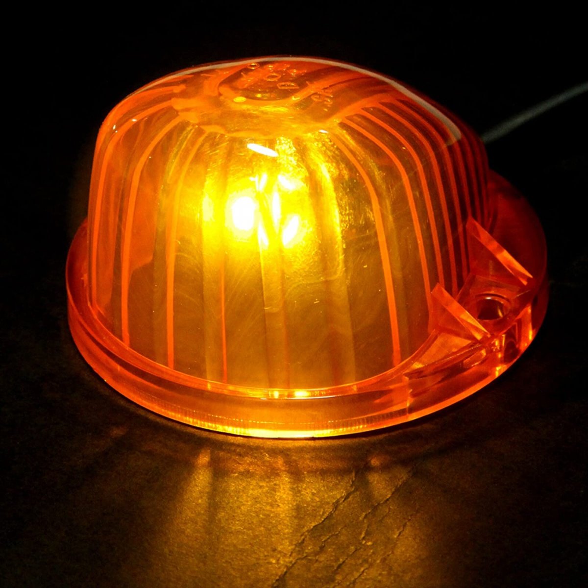 5pcs Round Shape Cab Marker Cover Lens Amber For Chevy Blazer 1969 1974 1987 1991 C10 1975 1986 Pickup Suburban C20