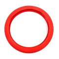 Universal Red Silicone Anti-slip Steering Wheel Cover Protector For Car Vehicle 