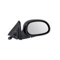 Passenger Side Door Mirror For Honda Civic 1992 1993 1994 1995 Manual Remote Non Heated Foldaway Black Convex Glass Sedan 