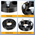 Ocpty 2 Pcs 1 25mm Wheel Spacers Lug 5x115 To 5x115to5x115 With 14x1 5 Studs Fits For Dodge Chrysler