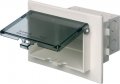 Arlington Dbhb1c Textured Uv Rated Plastic 1-gang Recessed Non-metallic Low Profile Box 7 186 Inch X 4 934 5 16 22 Cubic-inch 