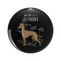 1080 Graphics Greyhound Dog Anatomy Key Chain Double Sided Stainless Steel Keychain 