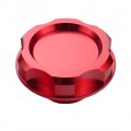 Billet Engine Oil Fuel Filler Tank Cap Cover For Honda Acura Civic Tl Red Aluminum Screw On De-oc8023r 