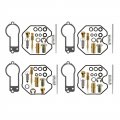 4 Pack Carburetor Rebuild Kit Replacement For 1977 1978 Cb750f Cb750k 