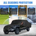 X Autohaux Truck Car Cover For Jeep Gladiator Jt 2020 2021 2022 Outdoor Waterproof Sun Rain Dust Wind Snow Protection Black