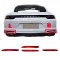 Trimla Rear Reflector For 17-21 Porsche Panamera 971 Fit Base Turbo Gts Sport S 4s 3 0l 6l 4 8l 2017 2018 2019 2020 2021 Bumper