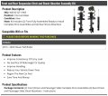 Front And Rear Strut Coil Spring Shock Absorber Kit Compatible With 2013-2020 Nissan Pathfinder