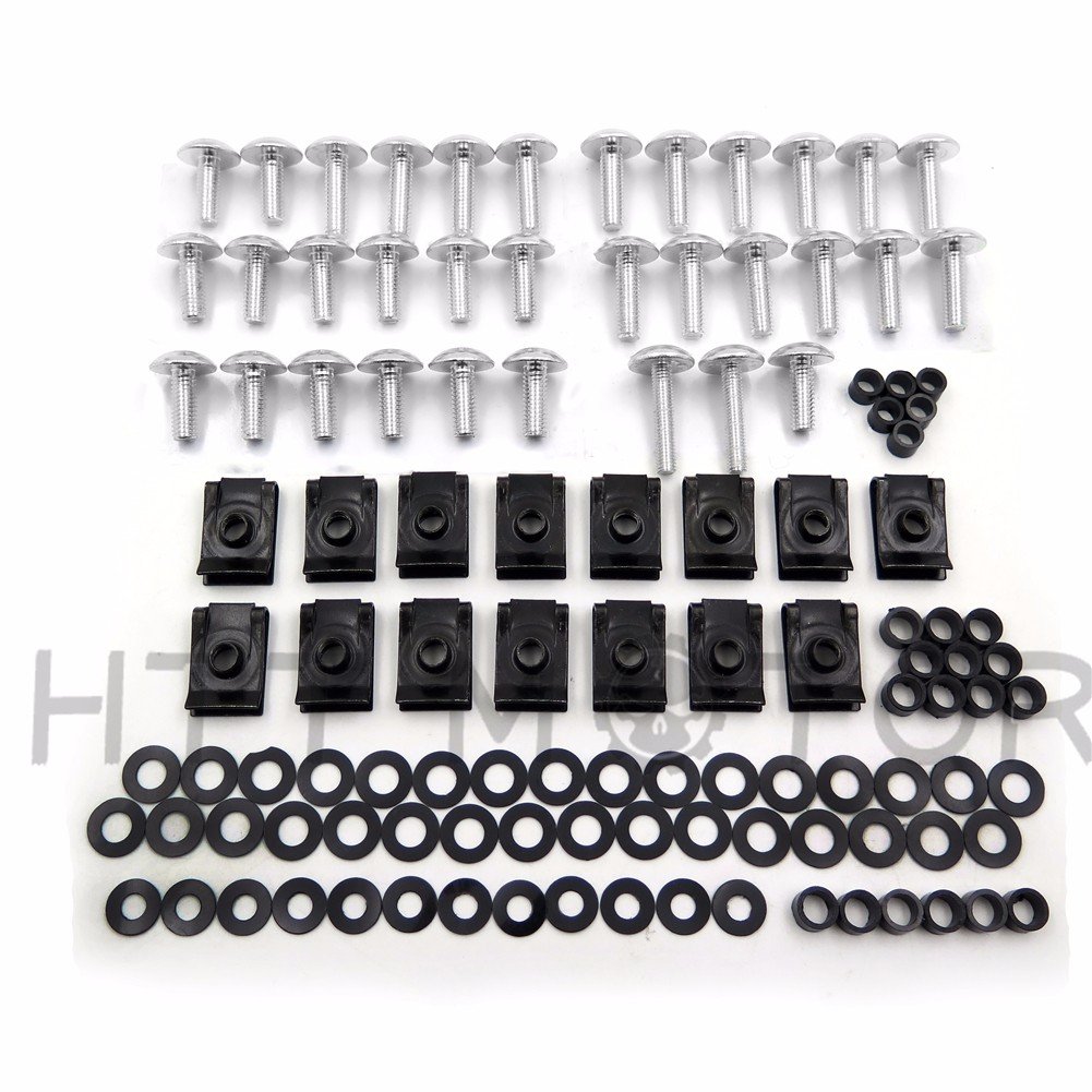 Silver Round Normal Fairing Bolts Screw Kit For 2002 2003 Yzf R1 Yzf-r1 Billet Aluminum Hardware Set