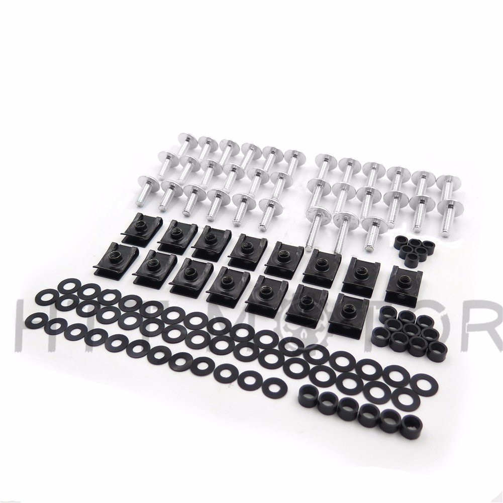 Silver Round Normal Fairing Bolts Screw Kit For 2002 2003 Yzf R1 Yzf-r1 Billet Aluminum Hardware Set