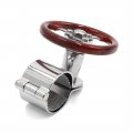 Uxcell Auto Car Steering Wheel Knob Handle Power Turning Ball Parts Brown