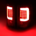 Auto Dynasty Pair Of Black Smoke Lens 3d Led Stripe Bar Tail Lights Brake Reverse Lamps Compatible With Ford F150 Lobo 04 05 06
