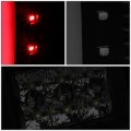 Auto Dynasty Pair Of Black Smoke Lens 3d Led Stripe Bar Tail Lights Brake Reverse Lamps Compatible With Ford F150 Lobo 04 05 06