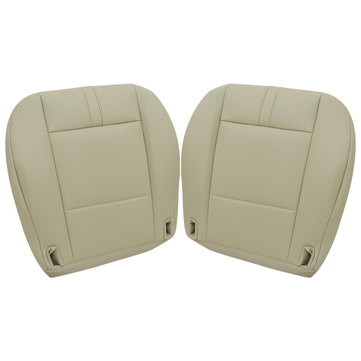 Front Driver And Passenger Bottom Seat Covers For Bmw X3 2003 2010 Sand Beige Microfiber Leather Custom Fit E83zy01x2