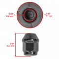 Caltric Front And Rear Wheel Nut Bolts Compatible With Can-am Outlander Max 1000r Efi 2018 Qty 4
