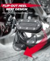 Kemimoto Motorcycle Highway Pegs For 1 25 Engine Guard Adjustable Foot With Flip-out Heel Rests Road Glide Street Sportster