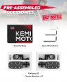 Kemimoto Motorcycle Highway Pegs For 1 25 Engine Guard Adjustable Foot With Flip-out Heel Rests Road Glide Street Sportster