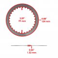 Caltric Clutch Friction Steel Plates Springs Gasket Kit Compatible With Yamaha Yz250f 2008-2013