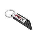 Ipick Image Compatible With Ford F-150 Fx4 Off Road Carbon Fiber Texture Black Pu Leather Strap Key Chain