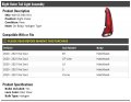 Right Passenger Side Outer Halogen Tail Light Assembly Compatible With 2020-2021 Kia Soul Hatchback