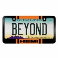 Ipick Image Made For Hemi Logo In Orange Racing Stripe Black Metal License Plate Frame Dodge Ram