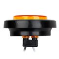 Partsam 2x Amber Incandescent 2 Round Truck Trailer Side Marker Clearance Light 9 Leds