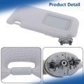Driver Side Sun Visor With Mirror Gray Replacement For Corolla 2007 2013 Part Number 74320-02711-e0