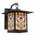 River Of Goods Stained Glass Outdoor Light Fixture 11 75 H Mission Style Porch Mabel 