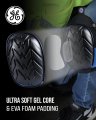 Heavy Duty Gel Core Knee Pads With Pvc Cap For Work And Flooring Gr551 Adjustable Neoprene Straps Soft Foam Padding Small Black