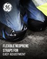 Heavy Duty Gel Core Knee Pads With Pvc Cap For Work And Flooring Gr551 Adjustable Neoprene Straps Soft Foam Padding Small Black
