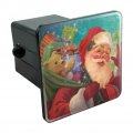 Christmas Holiday Jolly Happy Santa Claus Tow Trailer Hitch Cover Plug Insert