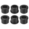 6pcs Rubber Grommets 15mm Drill Hole 10mm Id Top Hat Grommet Black Silicone Plug Gasket For Wiring Automotive 