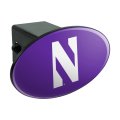 Graphics More Northwestern University Primary Logo Oval Tow Trailer Hitch Cover Plug Insert 