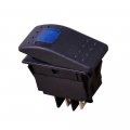 Polarlander 4 Pin Waterproof Universal Car Accessories 12v 20a Bar Rocker Toggle Switch Blue Led Light Boat