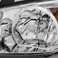 To2502137 Oe Style Chrome Housing Driver Left Side Headlight Lamp Compatible With Toyota Camry 02-04