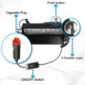 Hqrp 8 Led Car Emergency Vehicle Warning Strobe Flash Light 12v 4 Blue Plus Red Leds