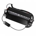 Hqrp 8 Led Car Emergency Vehicle Warning Strobe Flash Light 12v 4 Blue Plus Red Leds