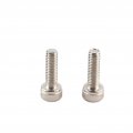 Qanyegn 100pcs Ss304 Stainless Steel Screws Head Hex Socket Bolts Fastener Slotted Drive Pan Screw Used In Home M3 6