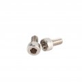 Qanyegn 100pcs Ss304 Stainless Steel Screws Head Hex Socket Bolts Fastener Slotted Drive Pan Screw Used In Home M3 6