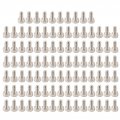 Qanyegn 100pcs Ss304 Stainless Steel Screws Head Hex Socket Bolts Fastener Slotted Drive Pan Screw Used In Home M3 6